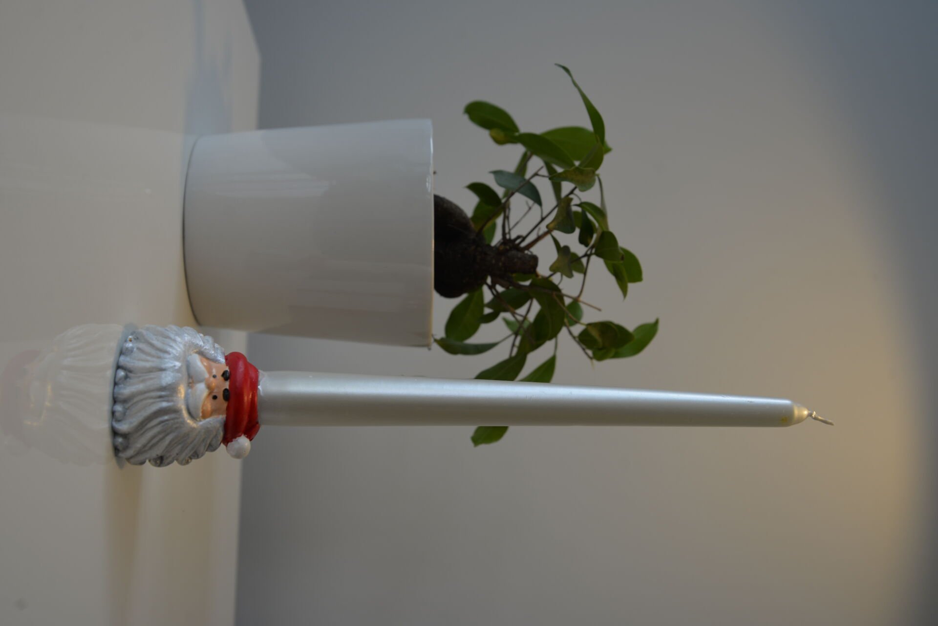 NOEL BABA ŞAMDAN MUMLUK GÜMÜŞ RENK